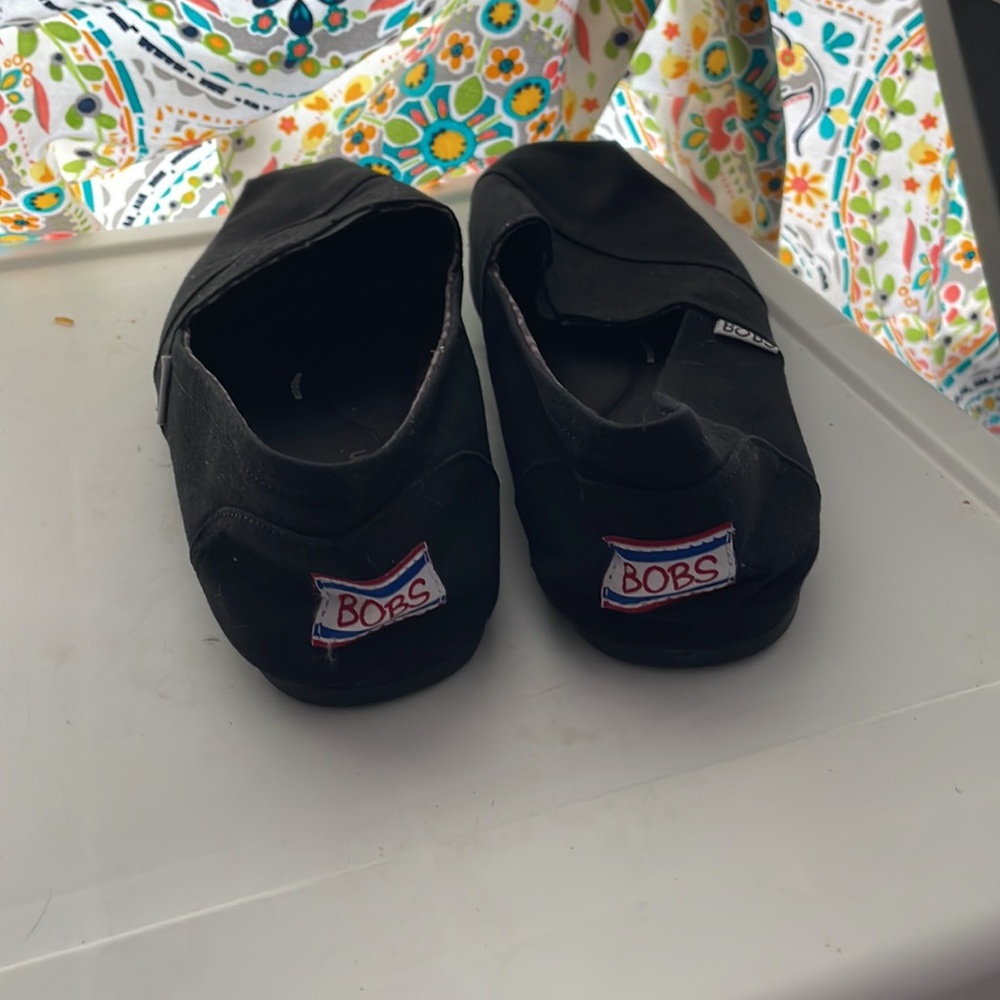 10 women’s black bobs memory foam slip on shoes - Picture 6 of 6